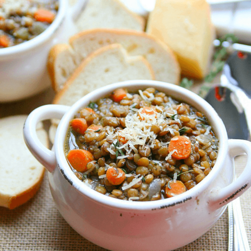 Homemade Lentil Soup Recipe - Amy in the Kitchen