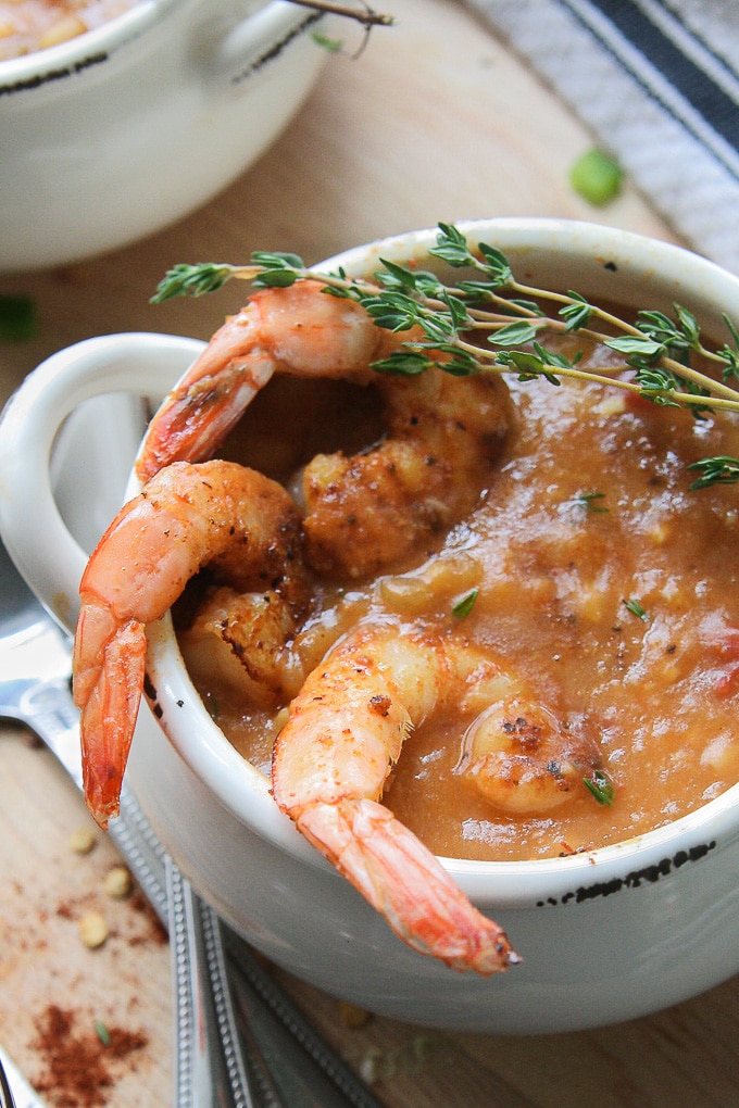 Cajun Shrimp Chowder in a bowl.