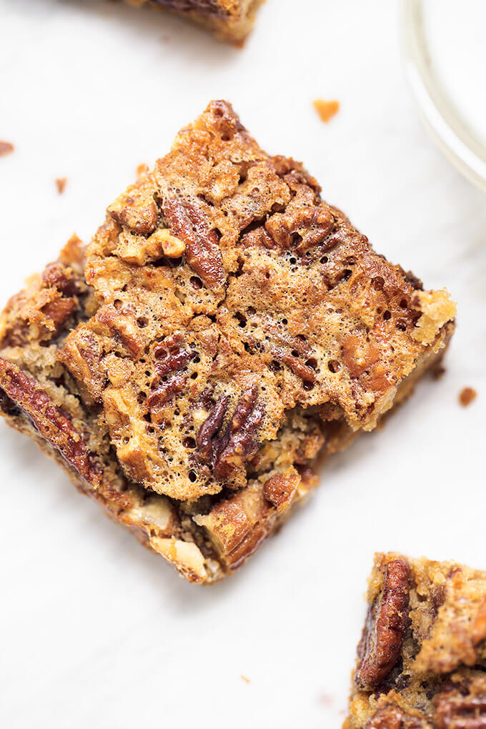 pecan pie bar square