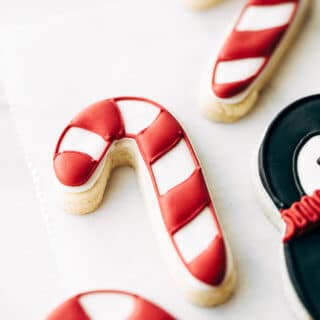 candy cane sugar cookies