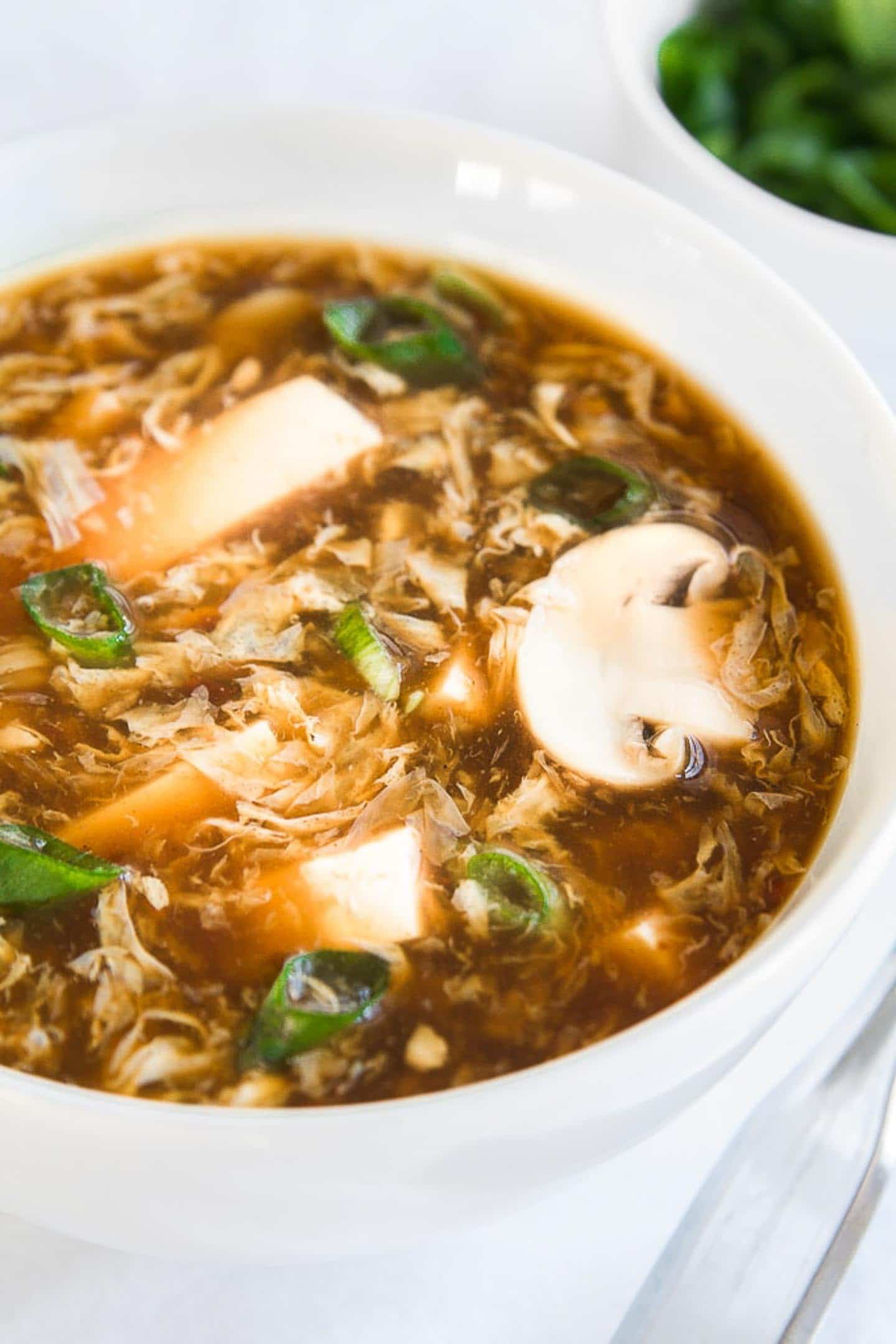 20 Minute Hot And Sour Soup Recipe Amy In The Kitchen
