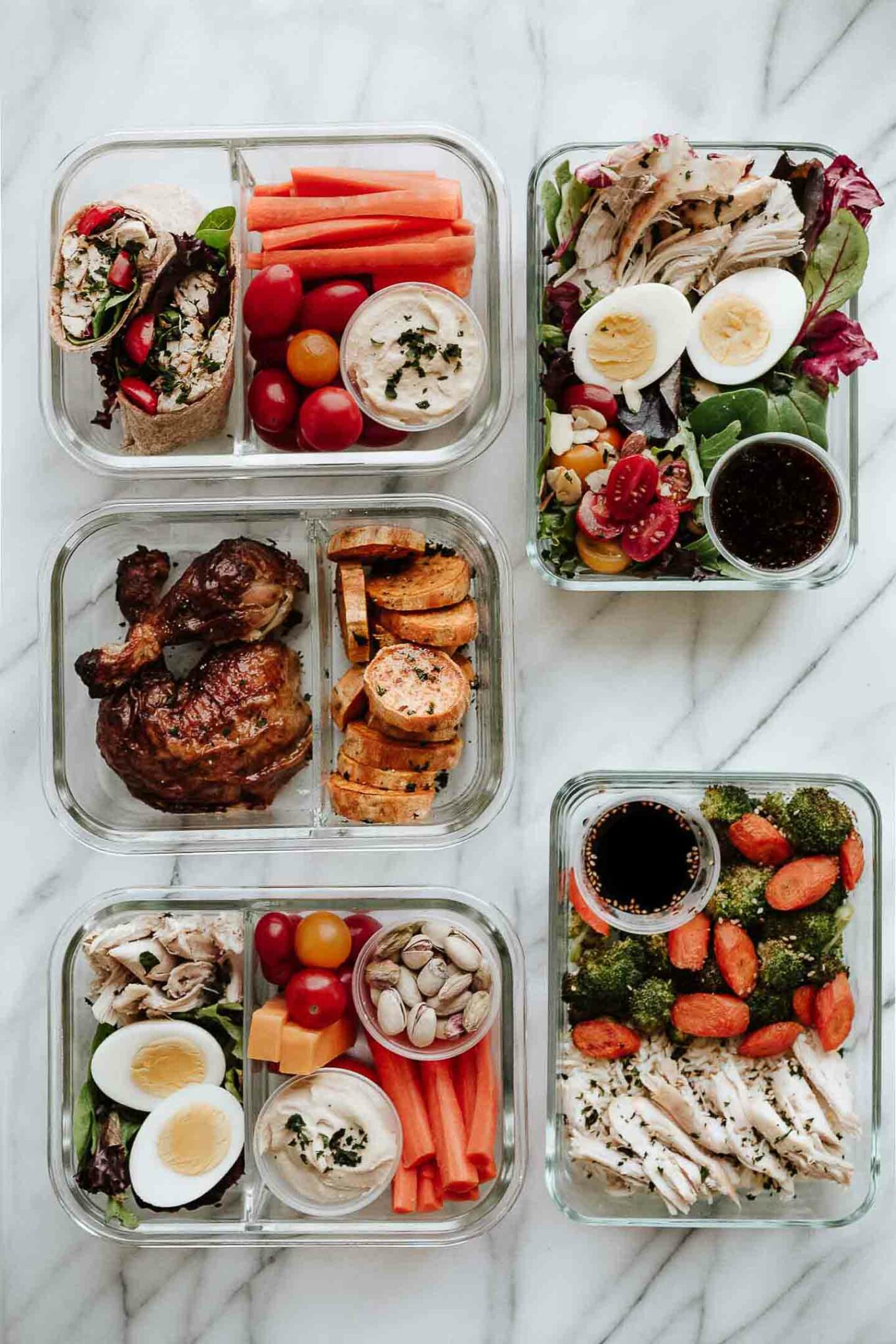 rotisserie-chicken-meal-prep-5-easy-lunches-amy-in-the-kitchen