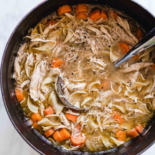 Homemade Chicken Noodle Soup Recipe | Amy in the Kitchen