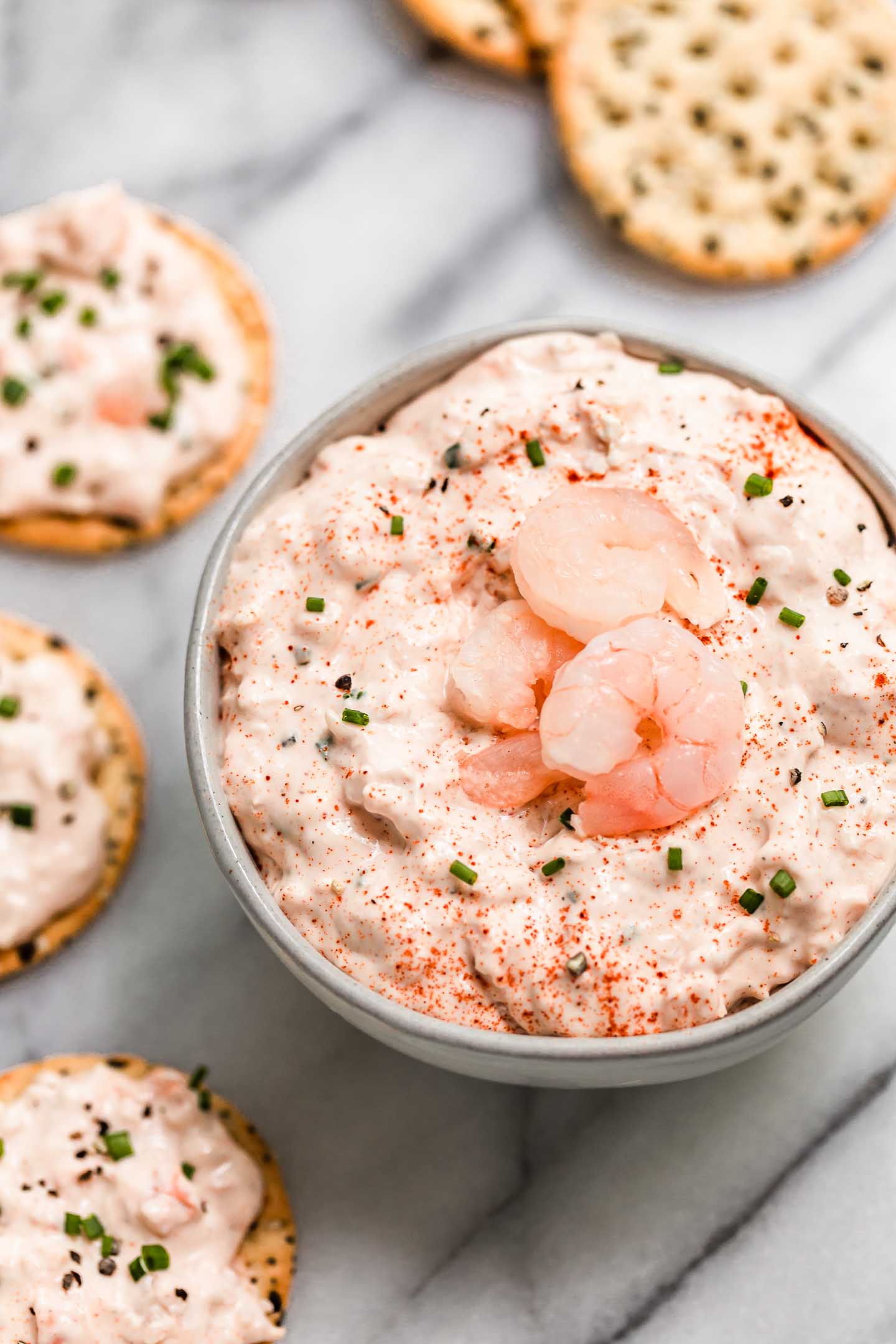 Pink Shrimp Dip Recipe - Appetizer - Amy in the Kitchen