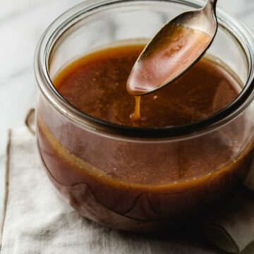 Salted caramel in a weck jar.