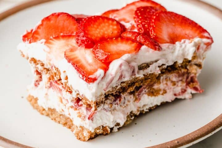 Gluten-Free Strawberry Icebox Cake - Amy in the Kitchen